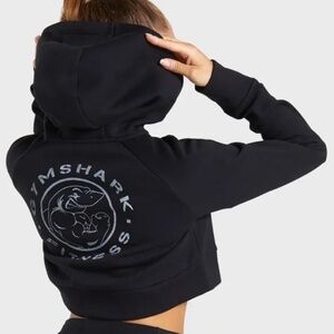 GYMSHARK CROPPED BLACK JACKET